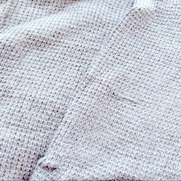 Talula Waffle Knit Sweater Dress - long sleeve off shoulder - Picture 3 of 4